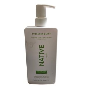 Native Volumizing Shampoo Cucumber & Mint 16.5 fl oz Sulfate Silicone‎ Free Pump